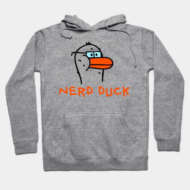 Nerd Duck Hoodie by schlag.art